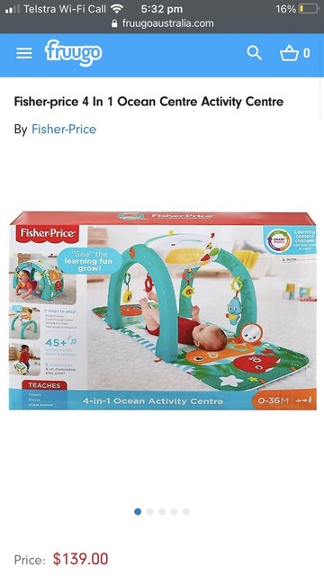 fisher price 4 in 1 ocean activity gym